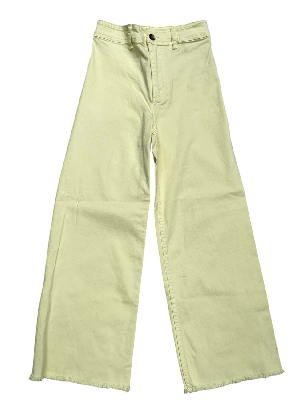 Billabong Yellow High Waisted Wide Leg Denim Pants 26 NWT